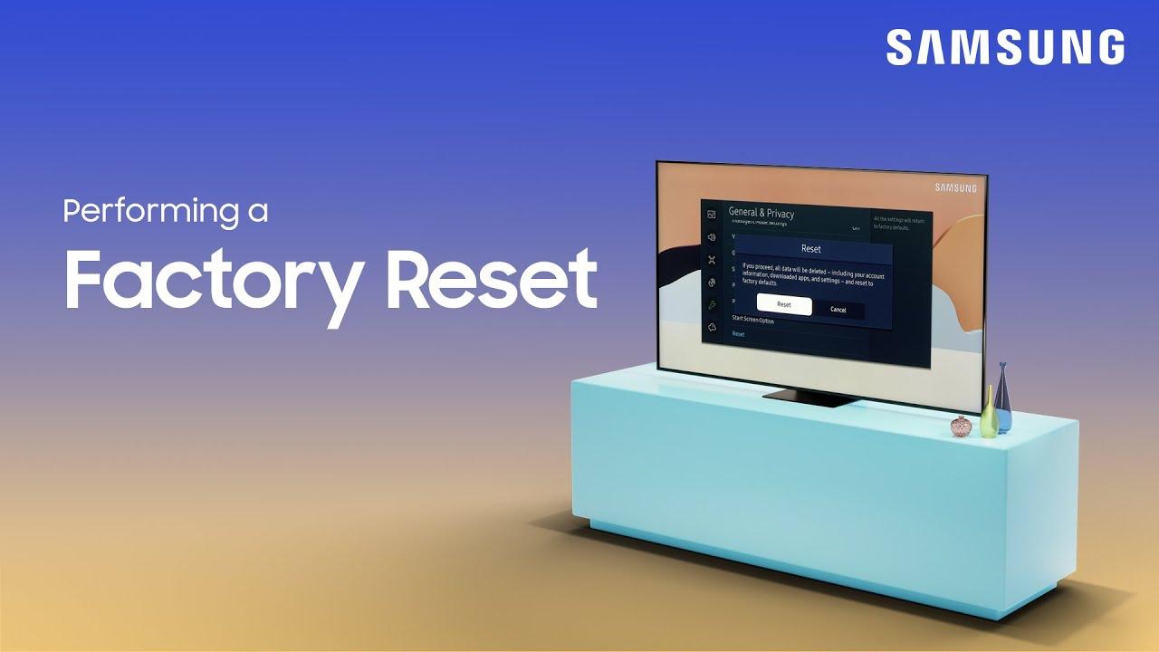 Reset Samsung TV