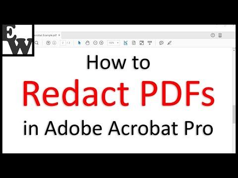 How to Redact in Adobe
