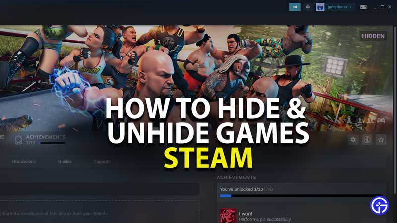 HOW TO HIDE GAMES FROM FRIENDS ON STEAM