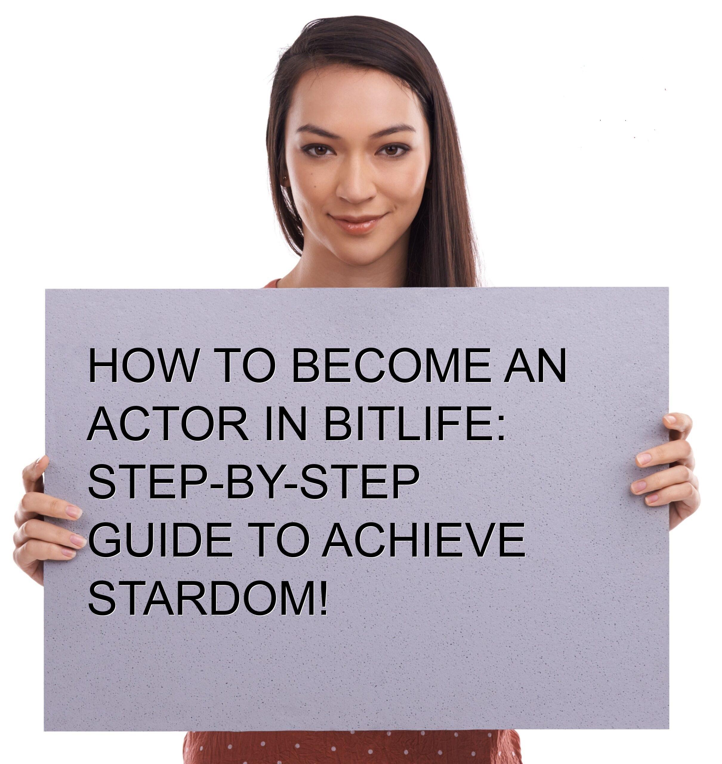 How to become an actor in Bitlife