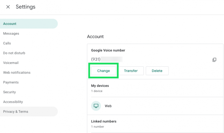6 Steps to change Google Voice number on iPhone and Android