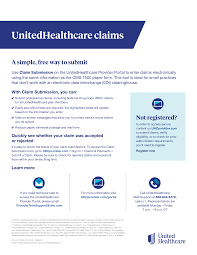 4 Steps to file a claim with united healthcare
