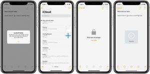 How to lock notes on iphone