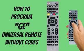 How to program a GE universal remote without codes