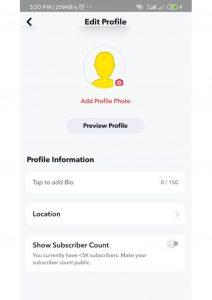 How to make public profile on Snapchat