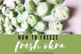 6 Steps To Freeze Fresh Okra Without Blanching
