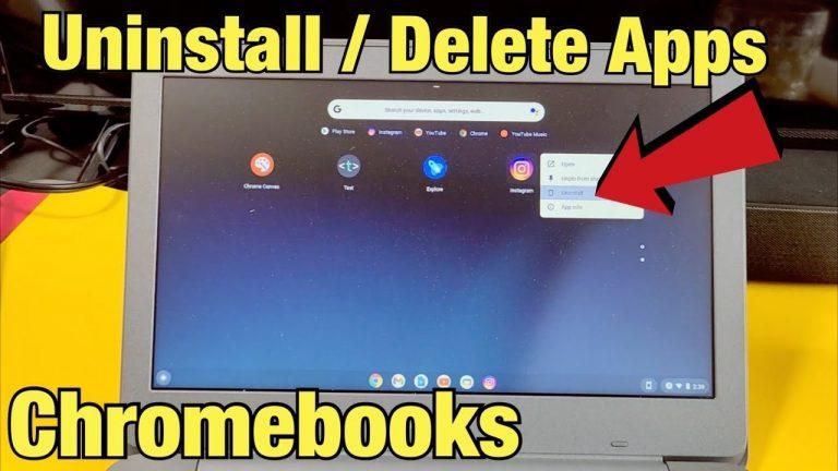 5 Steps to delete apps on Chromebook