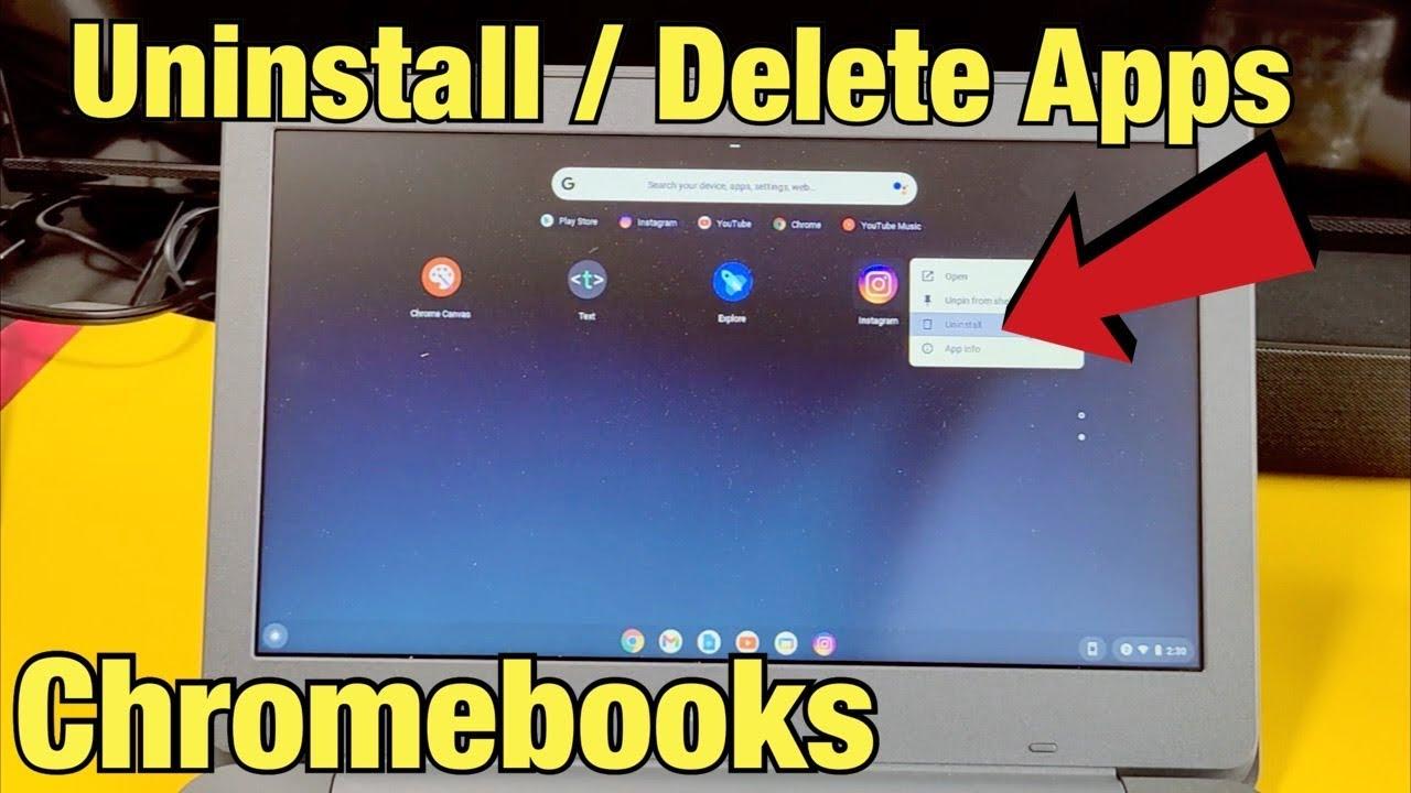 How to delete apps on chromebook