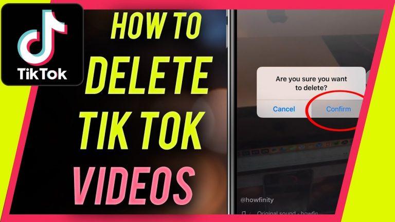 7 Steps to delete videos on TikTok