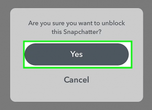 How to unblock people on Snapchat