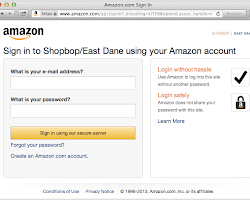 Log in to your Amazon Prime account