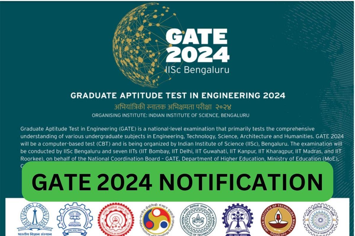 GATE Application Form 2024 - gate2024.iisc.ac.in portal guide