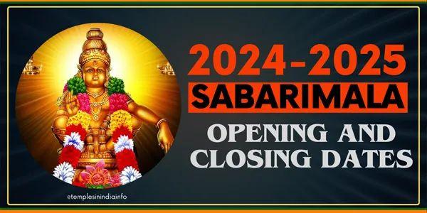 Sabarimala Closing Date 2024