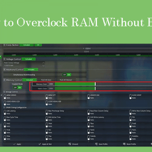 how to change ram voltage without bios