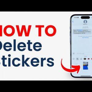 4 Steps to delete stickers on iPhone