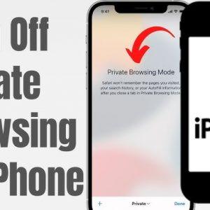 3 Steps to Turn OFF Private Browsing