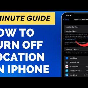 5 Steps to Turn OFF Location on iPhone