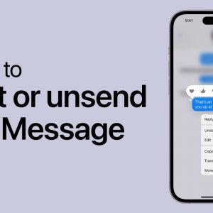 4 Steps to Unsend a Message on iPhone