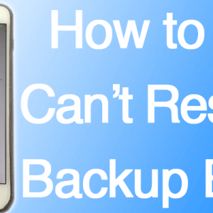 8 Ways to Fix iPhone cannot restore backup for New and Old iPhone